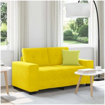 VidaXL divvietīgs dīvāns modelis 4105116, dzeltens