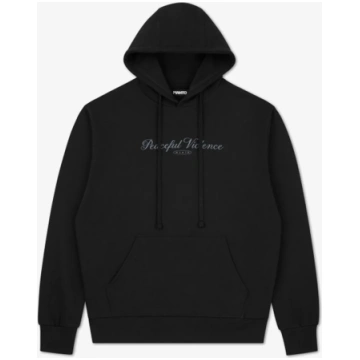 Sweatshirt Manto Peaceful Violence with Black hood