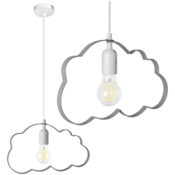Toolight LAMPA WISZĄCA CHMURKA SZARA LH2077-2