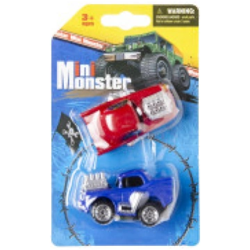 Mašīnīte Mini Monster ar vāku plastmasa dažādas FB