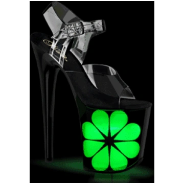 Transparent 20 cm FLA-NLDG-3 led platform pole dan