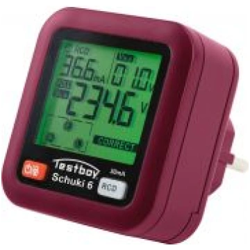 Kontaktligzdu testeris Testboy TV Schuki 6, CAT II