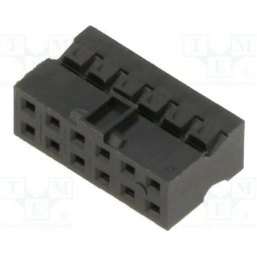 Connector: wire-board; socket; female; PIN: 12; 2A