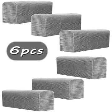 Ezoon 6 Pcs Square Stretch Leather Chaise Longue A