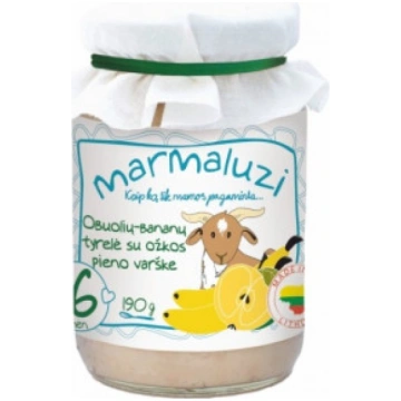 Ābolu-banānu biezenis MARMALUZI ar kazas biezpienu
