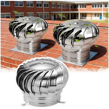 Jumta turbīnas ventilators, automātisks, kluss ner