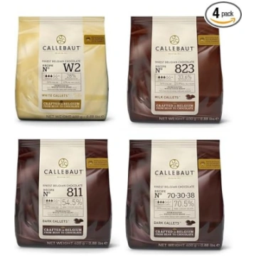 Callebaut 4 x 400 g komplekts — izcilākā beļģu tum