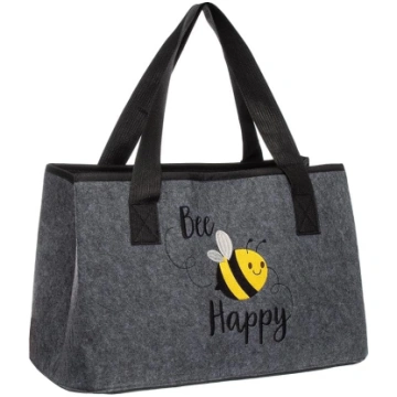 Pārdevējs Bee Happy filca soma, brīvā laika soma, 