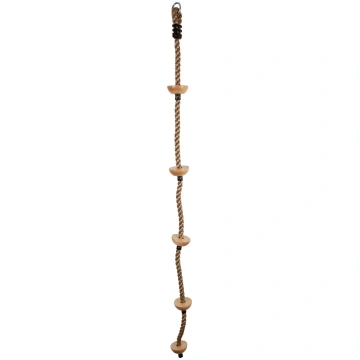 Climbing Rope with Wooden Steps Small Foot