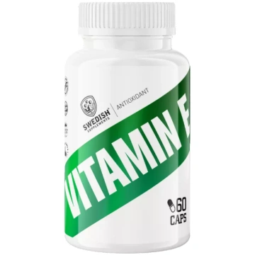 SWEDISH SUPPLEMENTS Vitamin E kapsulas, 60 gab
