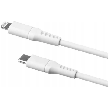 FIXED Liquid Silicone Cable USB-C/Lightning 1 2m W