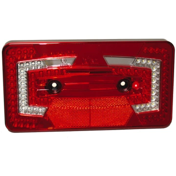 LED multi-function light, 9-32V, right red IP67 wi