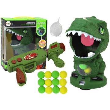 Arcade Game Shooting Dinosaur Green Ball Gun Lean 