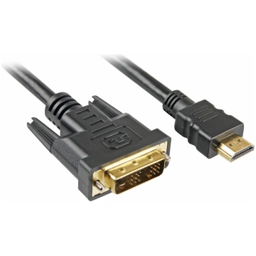 Sharkoon Adapter HDMI - DVI-D (18+1) black 5m ( 40