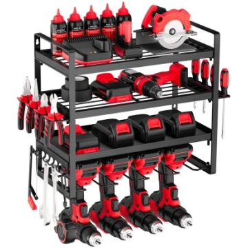 VEVOR VEVOR Power Tool Organizer Wall Mount, 4-Lay