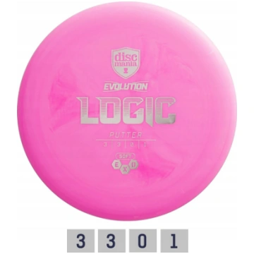 Discmania Pink Diskgolfo diskas Putter SOFT EXO LO