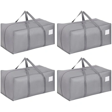 4 Stück 90L Aufbewahrungstasche, Heavy-Duty Umzugs