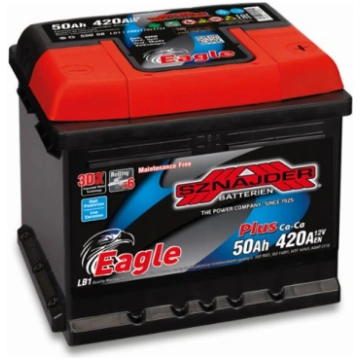 Auto akumulators 12 V / 50 AH / 420 A EN SZNAJDER 