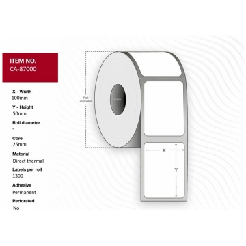 Capture - labels - 5200 label(s) - 100 x 50 mm (al