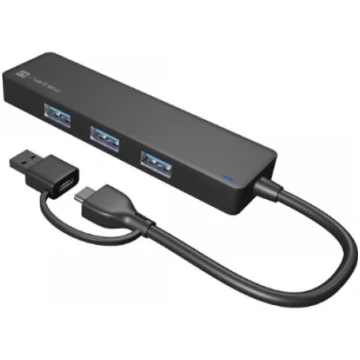 Natec USB 3.0 HUB, Mayfly, 4-Port, Black | Natec |