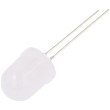 LED; white warm; 10mm; 1120÷1560mcd; 30°; Front: c