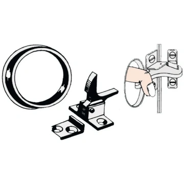 Black nylon spring lock (38.642.00) Osculati
