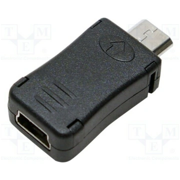 Adapter; USB 2.0; USB B micro plug,USB mini 5pin s