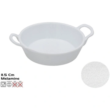 11.5 cm White Casserole Dish With Handles, 8.5x11.