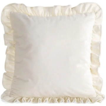 Poszewka BRENDA 45x45cm kremowa falbanka Eurofiran