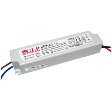 LED transformators IP67 12V DC, 24W/2,0A