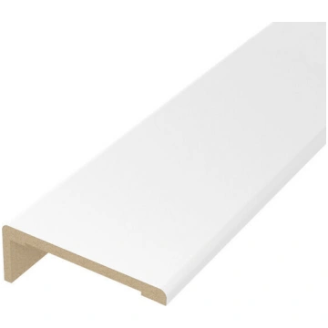 Durvju apmales garā daļa, MDF, balts matēts, 2200x