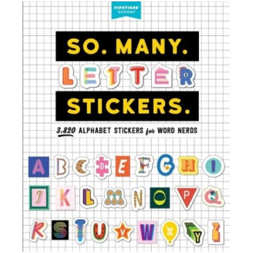 So. Many. Letter Stickers.: 3,820 Alphabet Sticker