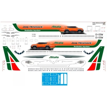 1:144 PAS-Decals 320-07 - Airbus A320 Alitalia Jee