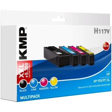 KMP MULTIPACK H117V - 4-pack - High Yield - black,