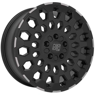 MSW 99 Van Matt Black Lip Polished 8x18 5x120 ET45