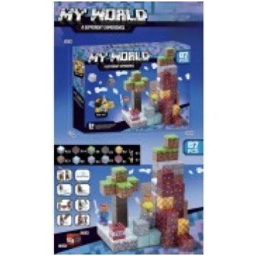 Minecraft Magnetic Blocks - My World - 87pcs. - Ma