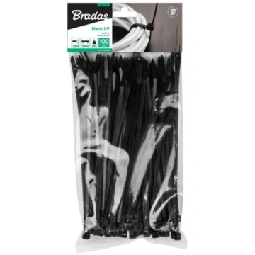 Siksnu rāvējslēdzējs UV melns - 4,8 mm x 25 cm Bra