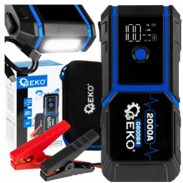 Geko Urzadzenie rozruchowe - Jump Starter 20000mAh