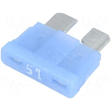 Fuse: fuse | 15A | 12VDC | automotive | 19mm | SMA