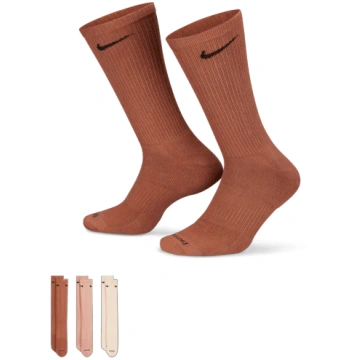 NIKE EVERYDAY PLUS CUSH CREW BROWN - L