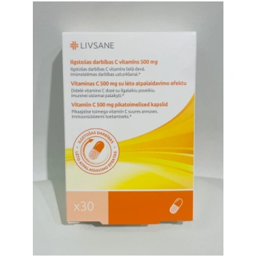 LIVSANE C vitamīns 500mg kapsulas N30
