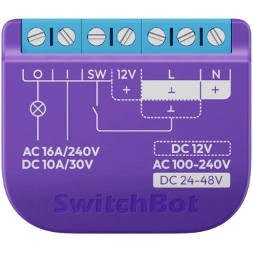 Intelligent SwitchBot Relay Switch 1 with voltage-