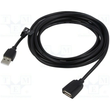 Cable; USB 2.0; USB A socket,USB A plug; nickel pl