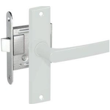 LOCK WITH WHITE COVER PLATES AND HANDLES ( 4750656