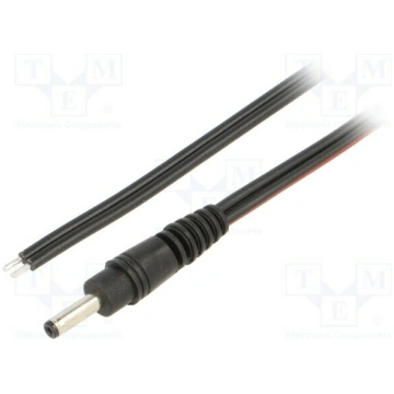 Cable; 2x0.75mm2; cables,DC 3,5/1,3 plug; straight
