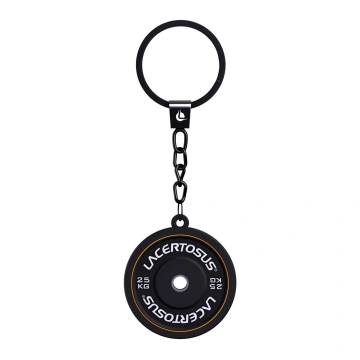 Lacertosus Keychain - Bumper Plate black
