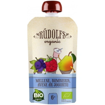Rūdolfs Bio biezenis mellene, bumbieris, avene ar 