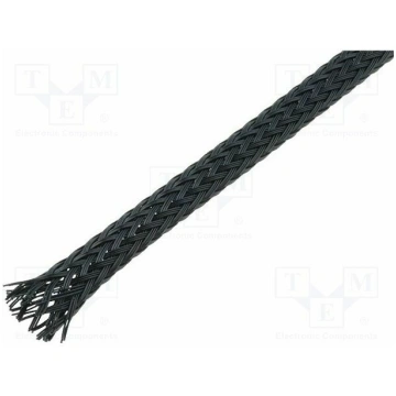 Braid; ØBraid : 3÷9nom.5mm; PET,polyester; black; 