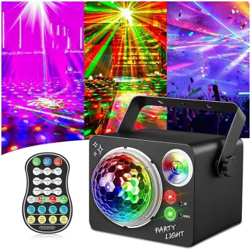 4 in 1 disko bumba, ar mūziku vadāma disko lampa a