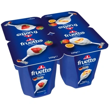 Jogurta deserts Fruetto persiku - marakujas, zemeņ